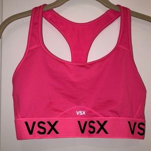 VSX Neon pink sports bra